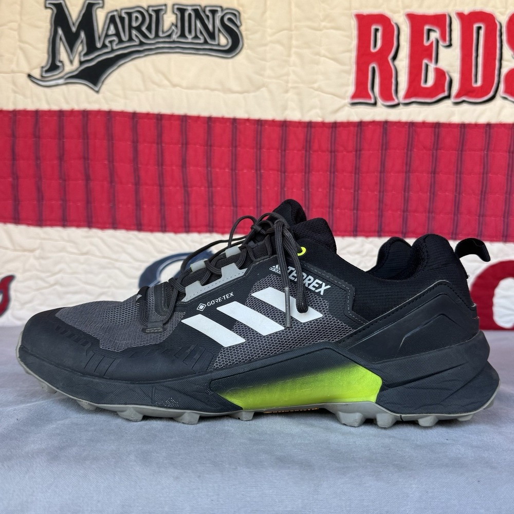 Size 14 - New Adidas Terrex Swift R3 GTX Gore-Tex Mens Hiking Shoes Black FW2770